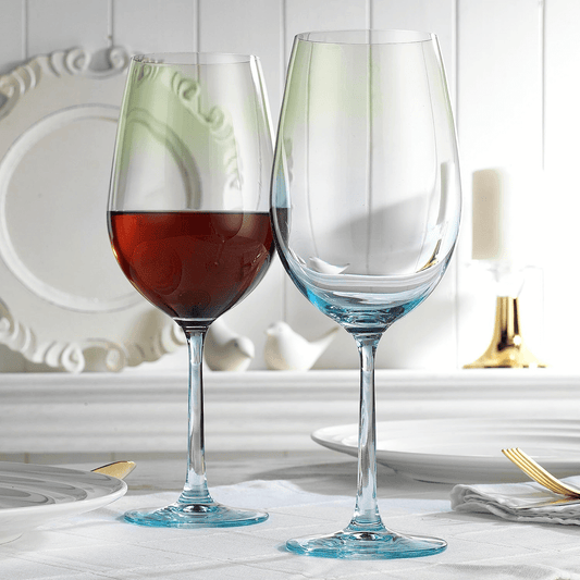 Ombre Blue Wine Glasses Set of 4, 26oz - TableFab