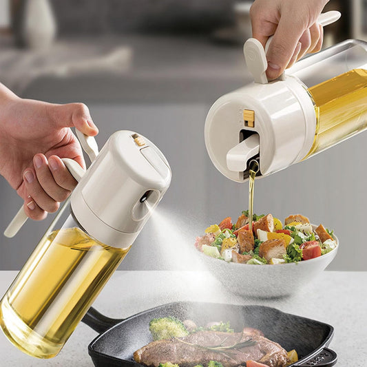 2-in-1 Oil Sprayer and Dispenser Bottle - TableFab